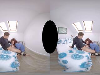 Fönstertittare vr filma av en stupendous hårdporr fan i säng: smutsiga filma fa | xhamster