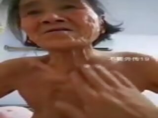 Kiinalainen mummi: kiinalainen mobile likainen video- mov 7b